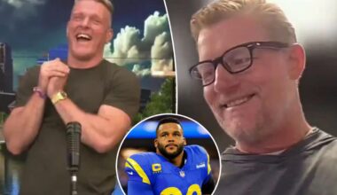 Rams' Les Snead implores Pat McAfee to 'continue texting Aaron Donald'