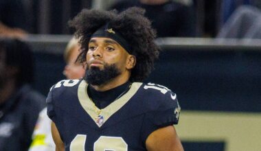 New Orleans Saints wide receiver Chris Olave