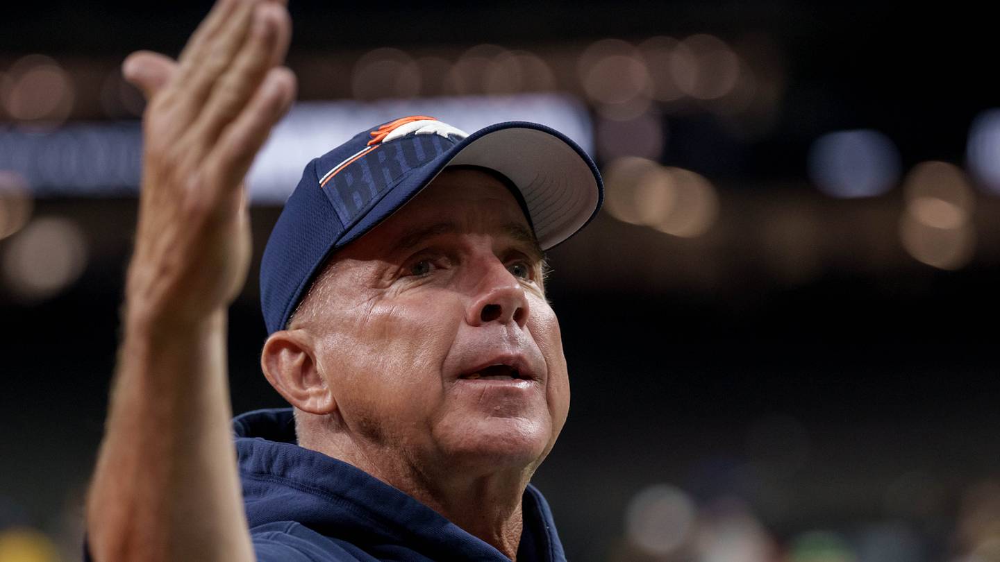 Denver Broncos head coach Sean Payton