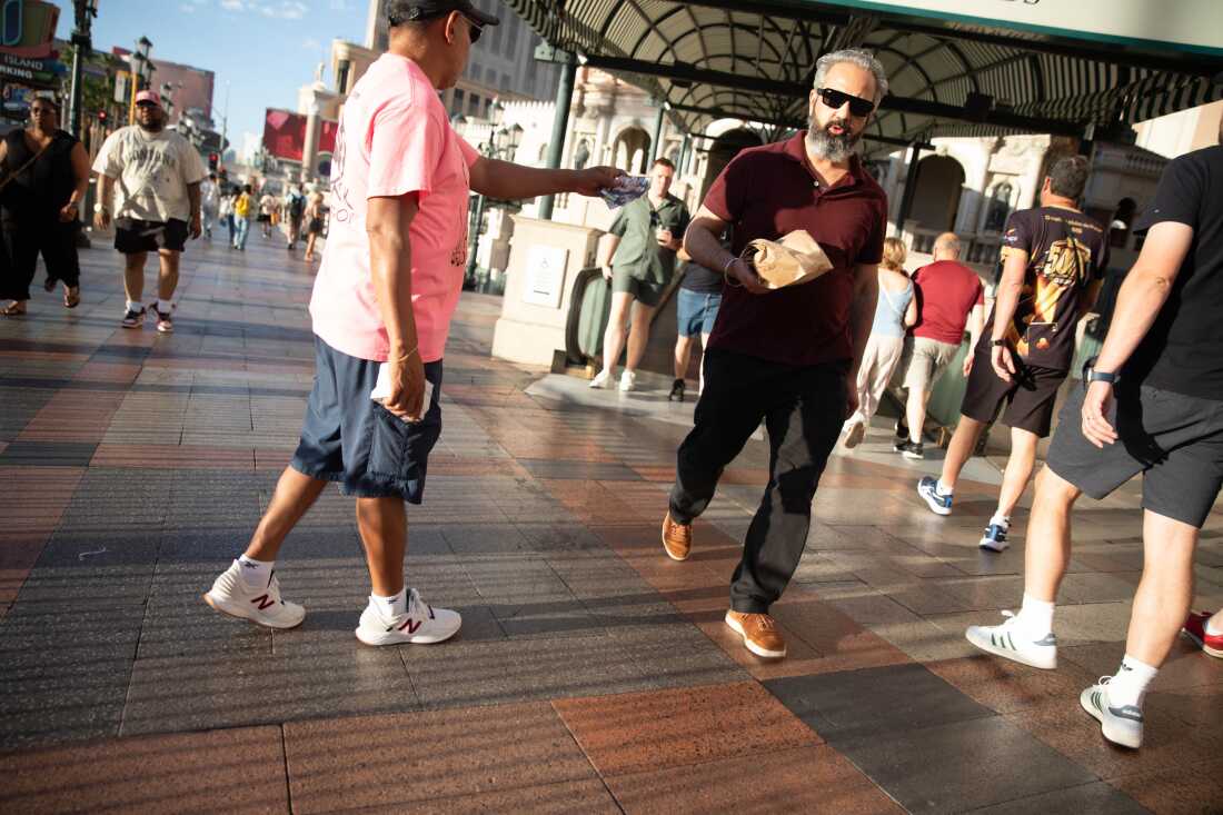 Scenes on Las Vegas Boulevard in Las Vegas, Nevada on Tuesday June 23,, 2026. Krystal Ramirez for NPR