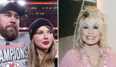 Travis Kelce Reacts to Dolly Parton's Taylor Swift Baby Ask