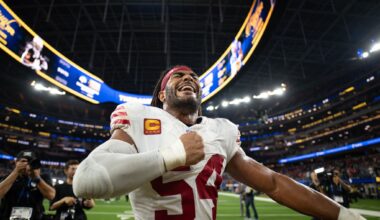 Fred Warner of the 49ers is voted as the top off-ball linebacker in the NFL by an AP panel