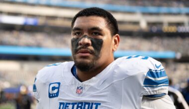 Penei Sewell of the Lions is voted as the top tackle in the NFL by an AP panel