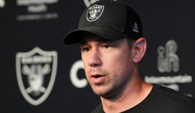 Las Vegas Raiders head coach Klint Kubiak