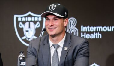 Why Klint Kubiak is refusing to force Fernando Mendoza out there?