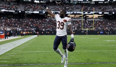 Josh Blackwell playing for Chicago Bears