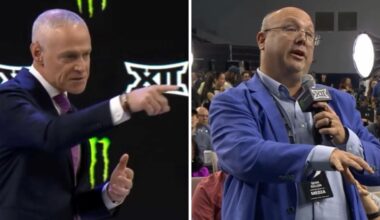 Big 12's Brett Yormark has tense exchange with Texas Tech reporter over Brendan Sorsby questions