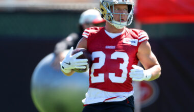 49ers' Christian McCaffrey scoffs at stereotype of 30-year-old rushers