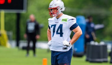 Caleb Lomu impresses after Patriots’ first day in full pads at training camp – NBC Sports Boston