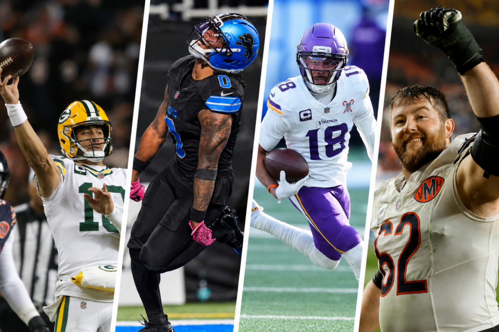 All NFC North team offense: Lions, Packers, Vikings, and Bears battle for spots on our super team