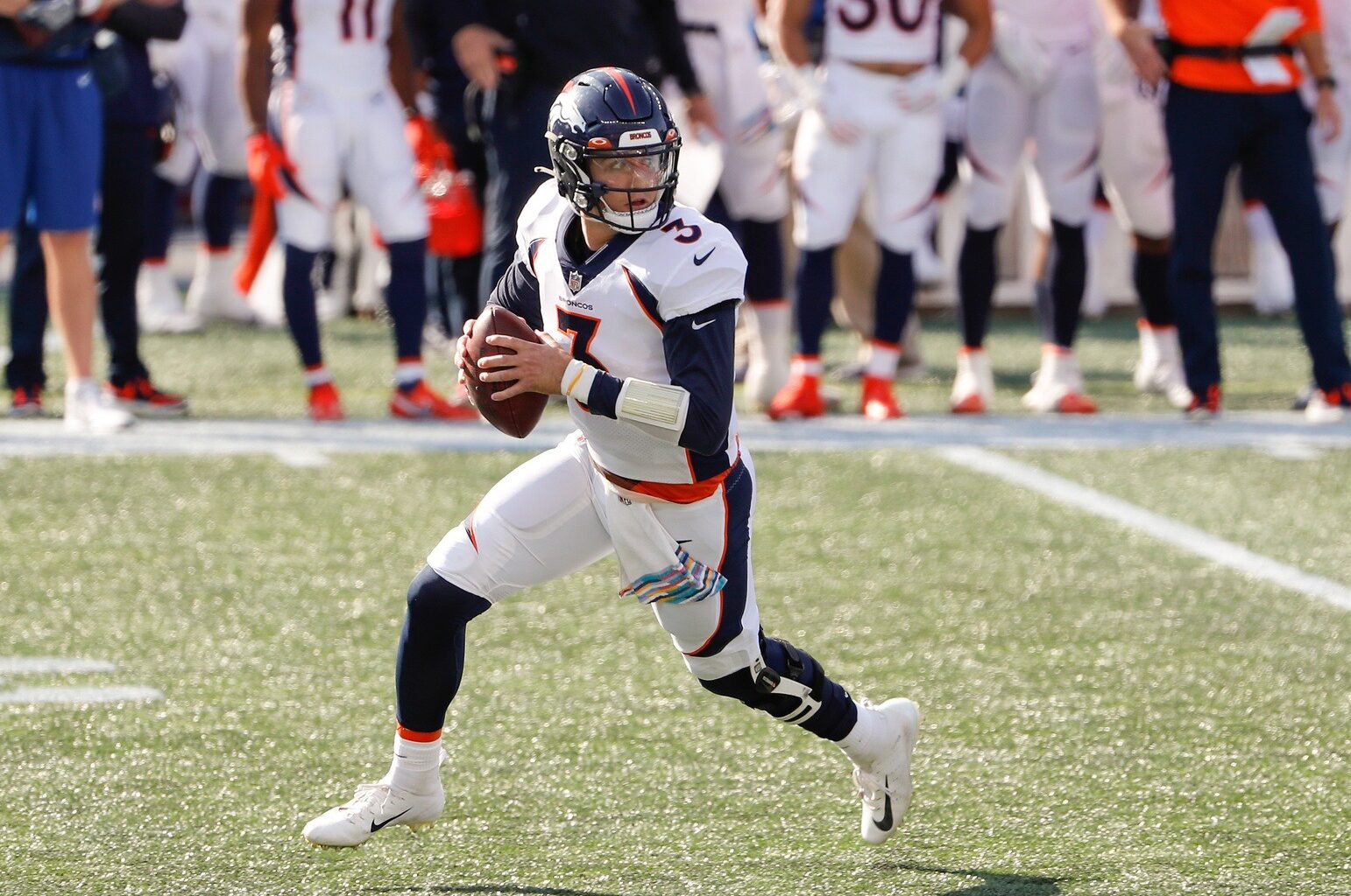 Drew Lock makes his intentions to play on Sunday very clear, but his status is still up in the air