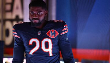Bears players rally behind Tyrique Stevenson after personal news