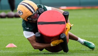Green Bay Packers Brandon Cisse (2) participates in mandatory minicamp Thursday, June 11, 2026, at the Don Hutson Center in Green Bay, Wisconsin.