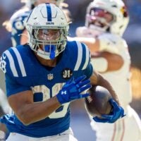 Through 2025, Jonathan Taylor has rushed for 7,598 yards and 69 touchdowns. He led the NFL in rushing with 1,811 yards in his second season, and has scored 18 rushing TDs two times.