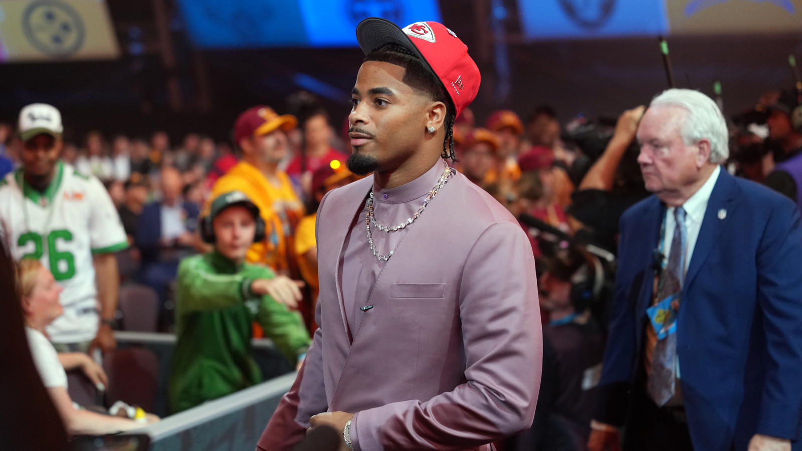 Kansas City Chiefs first-round draft pick Mansoor Delane provides update on shoulder injury at onset of training camp in St. Joe