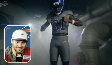 Josh Allen pleads with Bills fans to stop hating ugly new uniforms