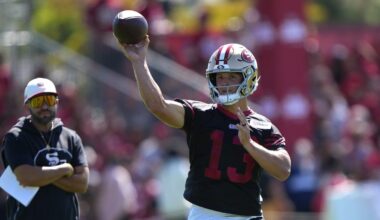 Why Brock Purdy is encouraged by 49ers’ young wide receivers – NBC Sports Bay Area & California