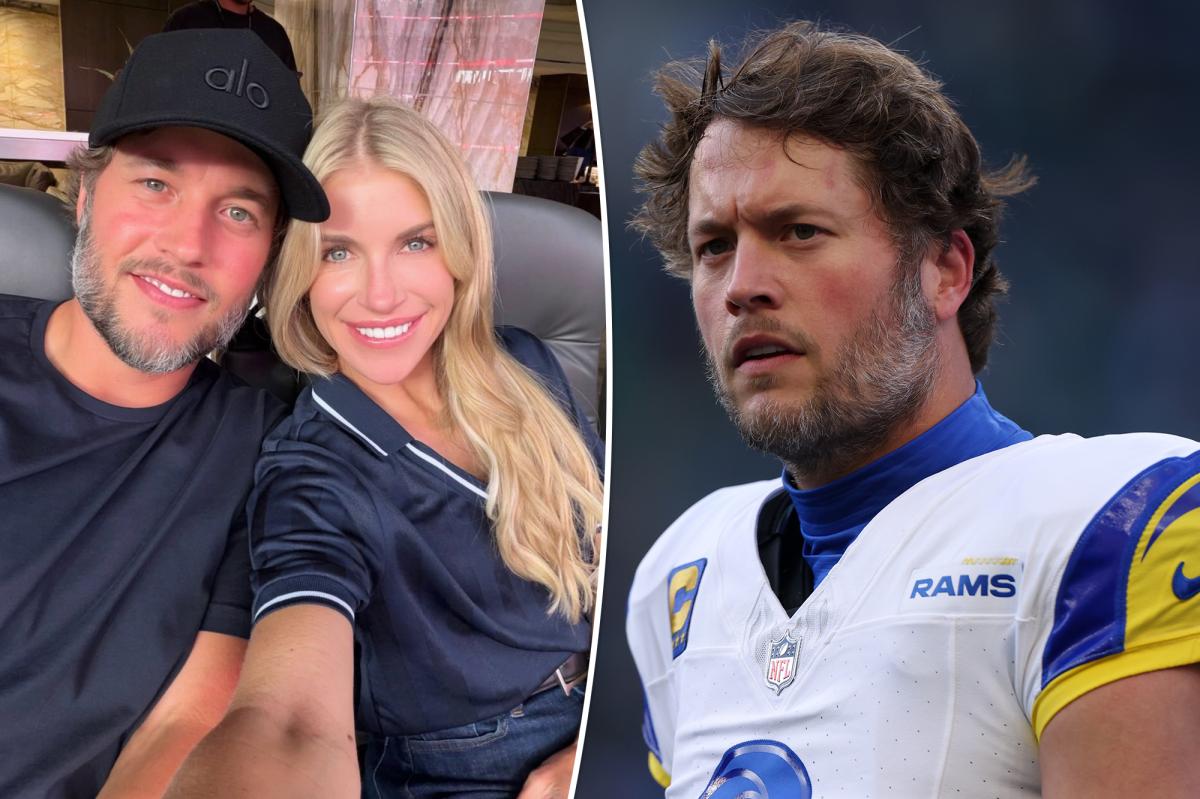 Matthew Stafford's wife Kelly hints at why Rams QB could end NFL career