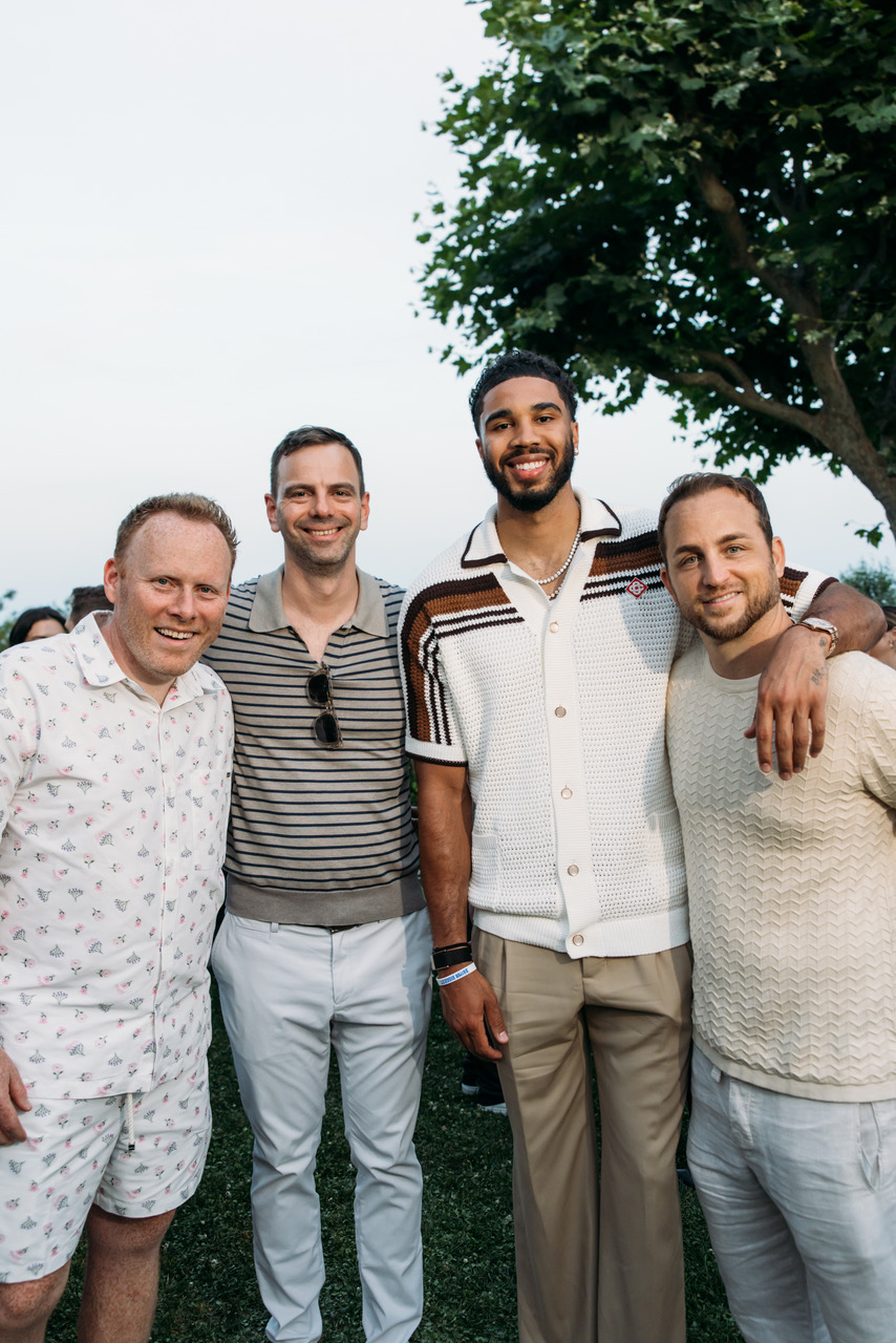 Boston Celtics Jason Tatum, Mike Hermalyn (Fanatics), Ryan Detert (Influential Co-Founder)