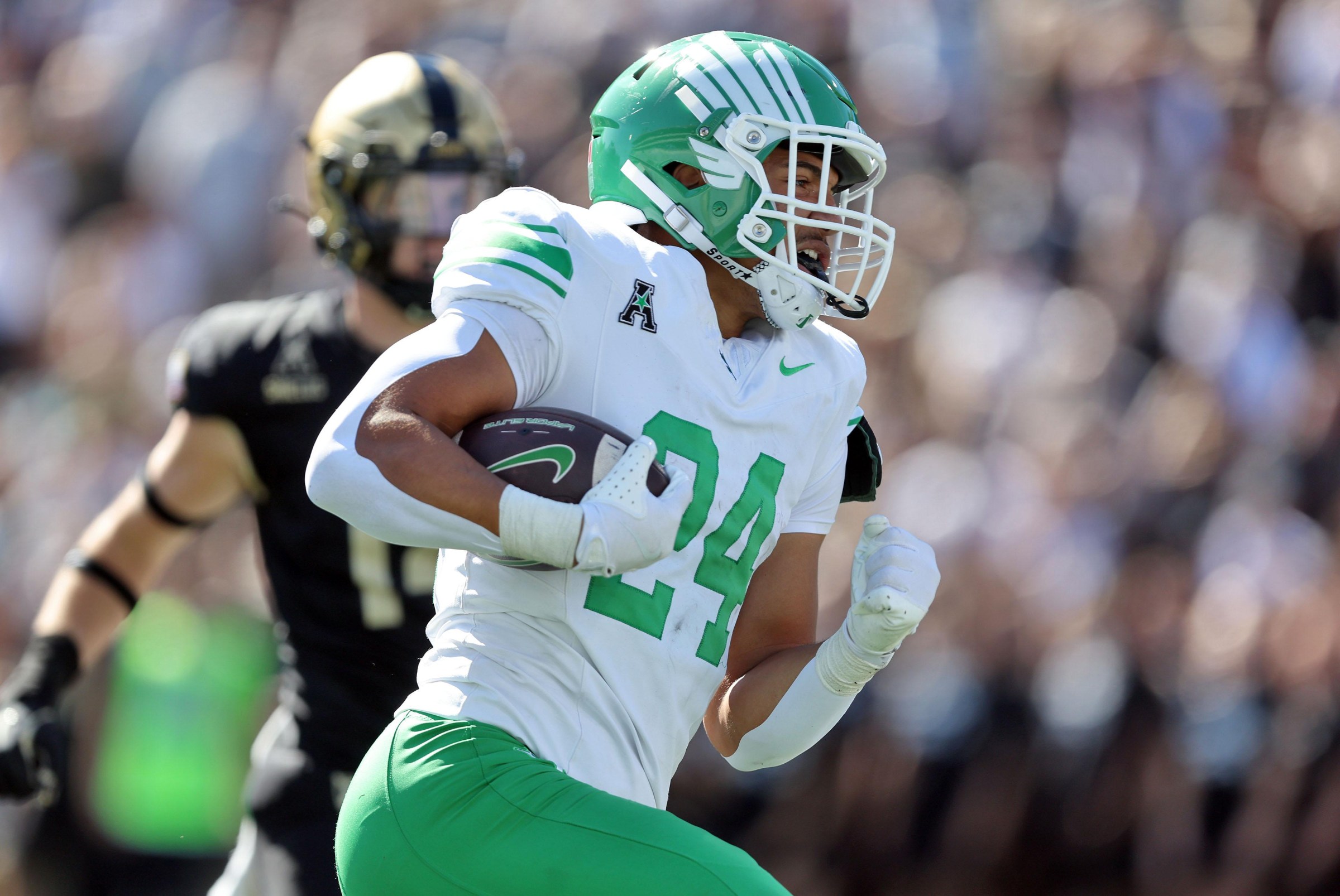 RB Caleb Hawkins, the UNT transfer now at Oklahoma State, is a surefire First Round selection in every College Fantasy draft
