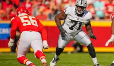 Exploring why DJ Glaze entrenched as the Raiders starting right tackle