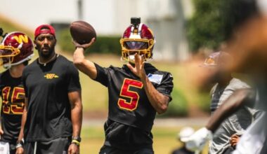 Jayden Daniels and the Commanders' new offense hopes to hit the ground running during training camp.