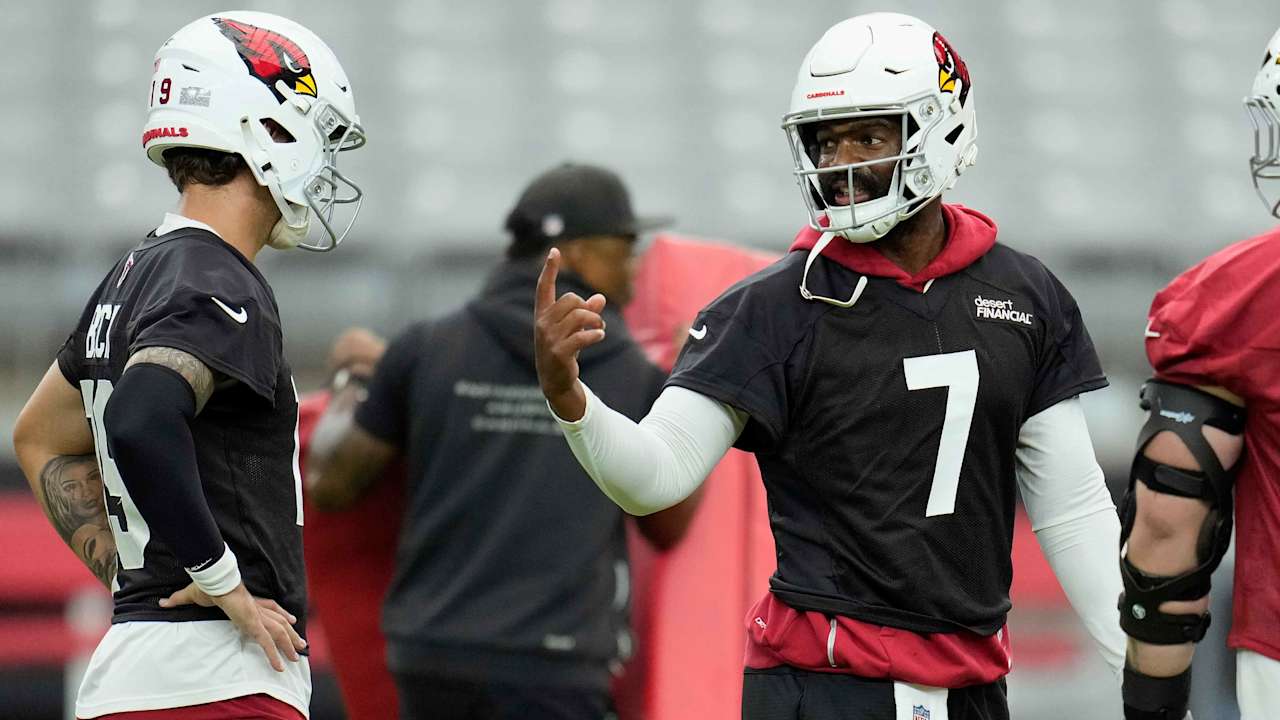 Jacoby Brissett practices for Cardinals, but QB's contract situation is still unsettled