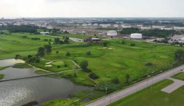 New aerial video shows two potential Chicago Bears stadium sites in Hammond as questions remain
