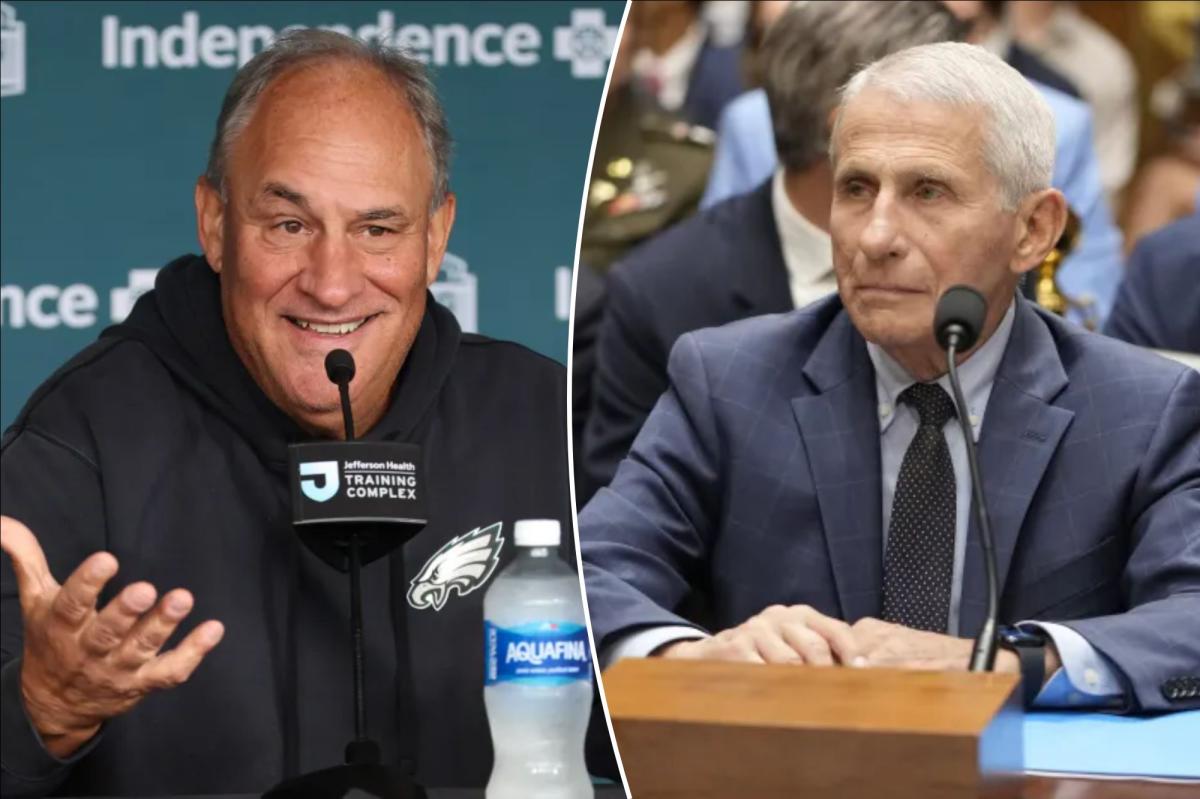 Amused Eagles DC copied Anthony Fauci's pleading the Fifth: 'Did you guys see that?'