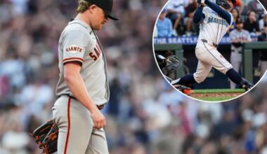 Giants' three-game win streak snapped in walk-off loss to Mariners