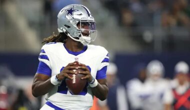Dallas Cowboys quarterback Joe Milton
