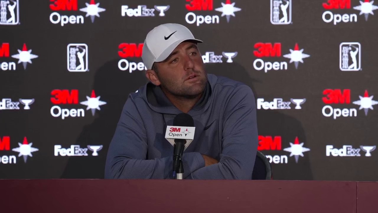 Scottie Scheffler, Kevin O'Connell talk Vikings QBs at 3M Open