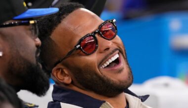 McVay says Aaron Donald is still contemplating a return to the Rams. They won't rush his decision
