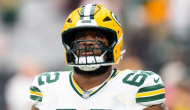 Green Bay Packers center Jacob Monk