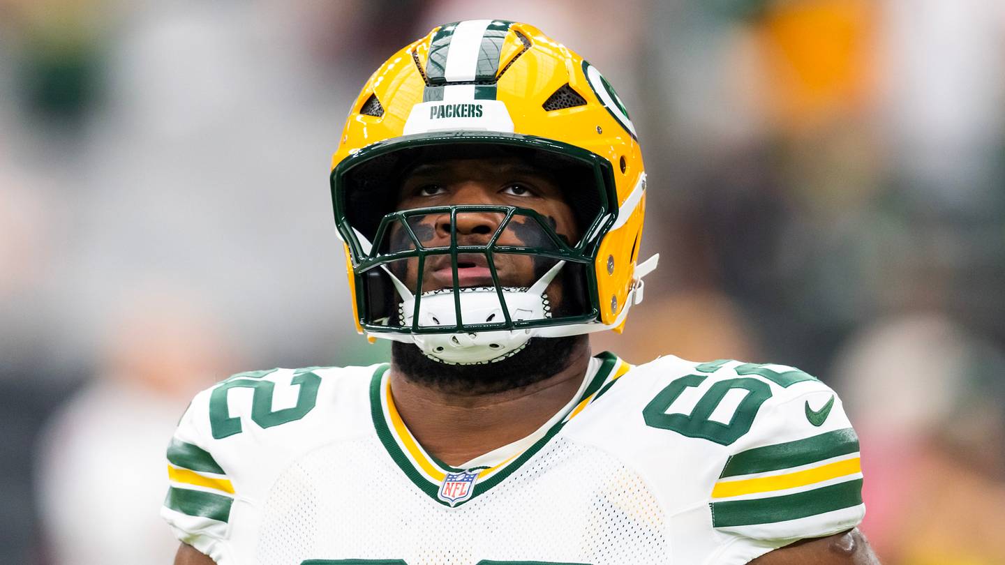 Green Bay Packers center Jacob Monk