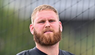 Houston Texans offensive tackle Braden Smith arrives for the team’s minicamp