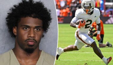 Miami running back Jordan Lyle arrested for fleeing and reckless driving