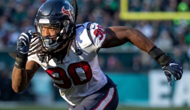Pass rusher Jadeveon Clowney reunites with the Texans on a 1-year deal, AP source says