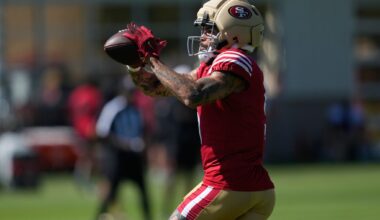 Mike Evans joins 49ers’ long list of injuries despite dialed-back camp