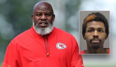 Eric Bieniemy watches Chiefs practice remotely amid family crisis