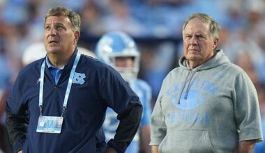 College football coaches on hot seat: Bill Belichick, Mike Norvell and others facing make-or-break 2026