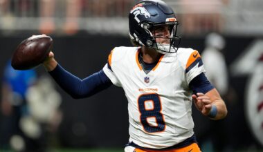 Barron returns pick 97 yards for a TD as Stidham leads Broncos to runaway 27-7 win over Falcons