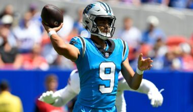 Josh Allen gets comfortable in Bills' new stadium with TD pass in 29-14 preseason win over Panthers