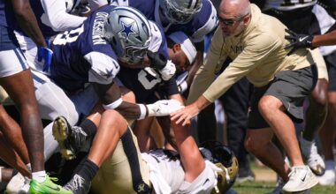 Ronnie Bell carted off because of heat as fights break out during Saints-Cowboys joint practice