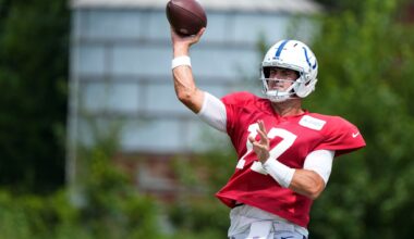 Falcons QB Michael Penix Jr. continues his rehab from ACL surgery during trip back to Indiana
