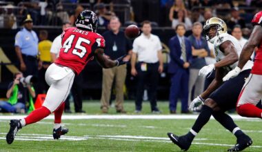 The 49ers acquire LB Deion Jones from the Saints for RB Zamir White, AP source says