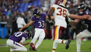 Ravens bludgeon Commanders 41-3 in preseason finale, but Tyler Loop misses 2 more field goals