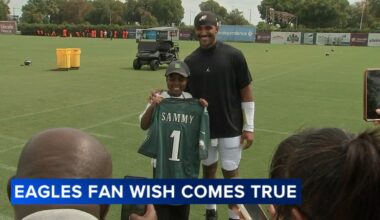 Generous 12-year-old has wish fulfilled by Eagles after helping homeless