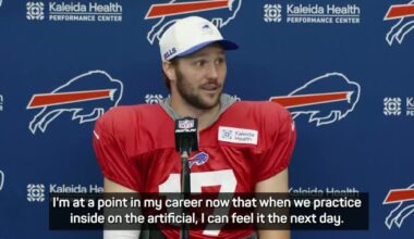 Josh Allen weighs in on Buffalo Bills' new stadium grass debate