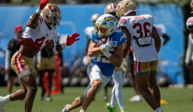 TST Images: Chargers and 49ers Joint Practice
